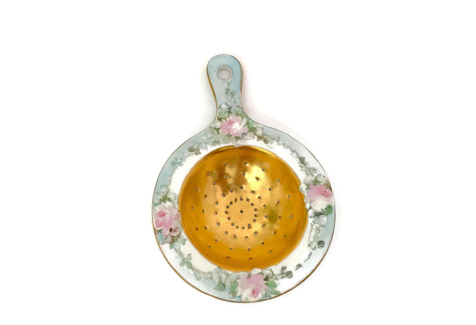 Antique Porcelain Tea Strainer - Duckwells