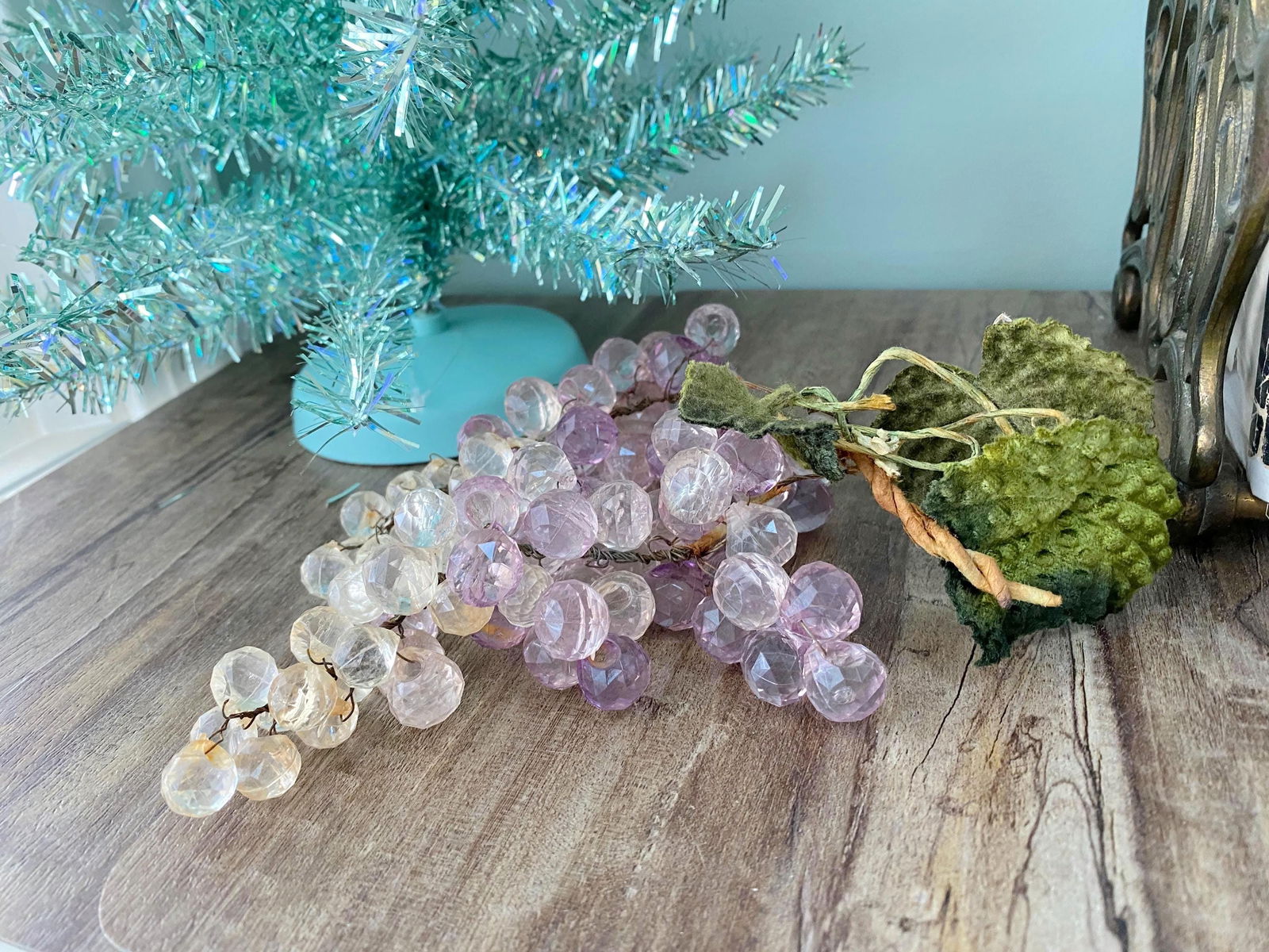 Midcentury Lucite Faceted Grape Bunch - Duckwells