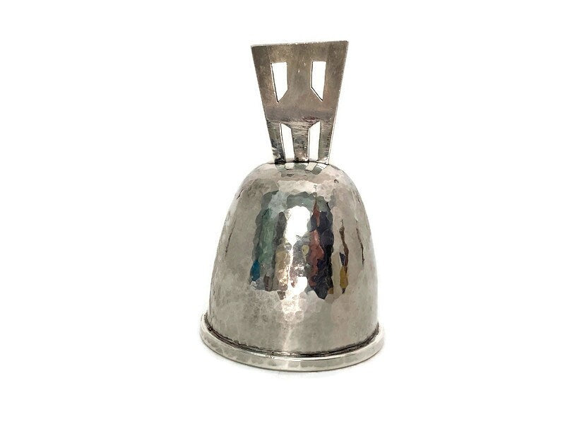 Vintage Sterling Silver Hand Hammered Dinner Bell