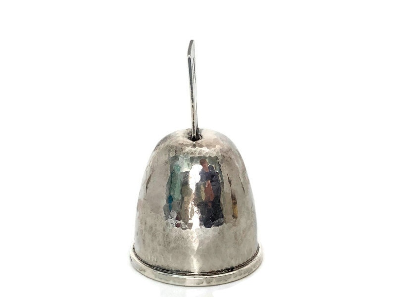 Vintage Sterling Silver Hand Hammered Dinner Bell