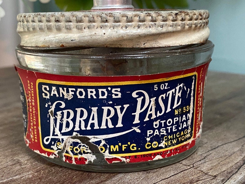 Antique Photo Paste Bottle by Sanford's