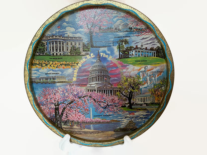 Vintage Washington DC Souvenir Metal Tray