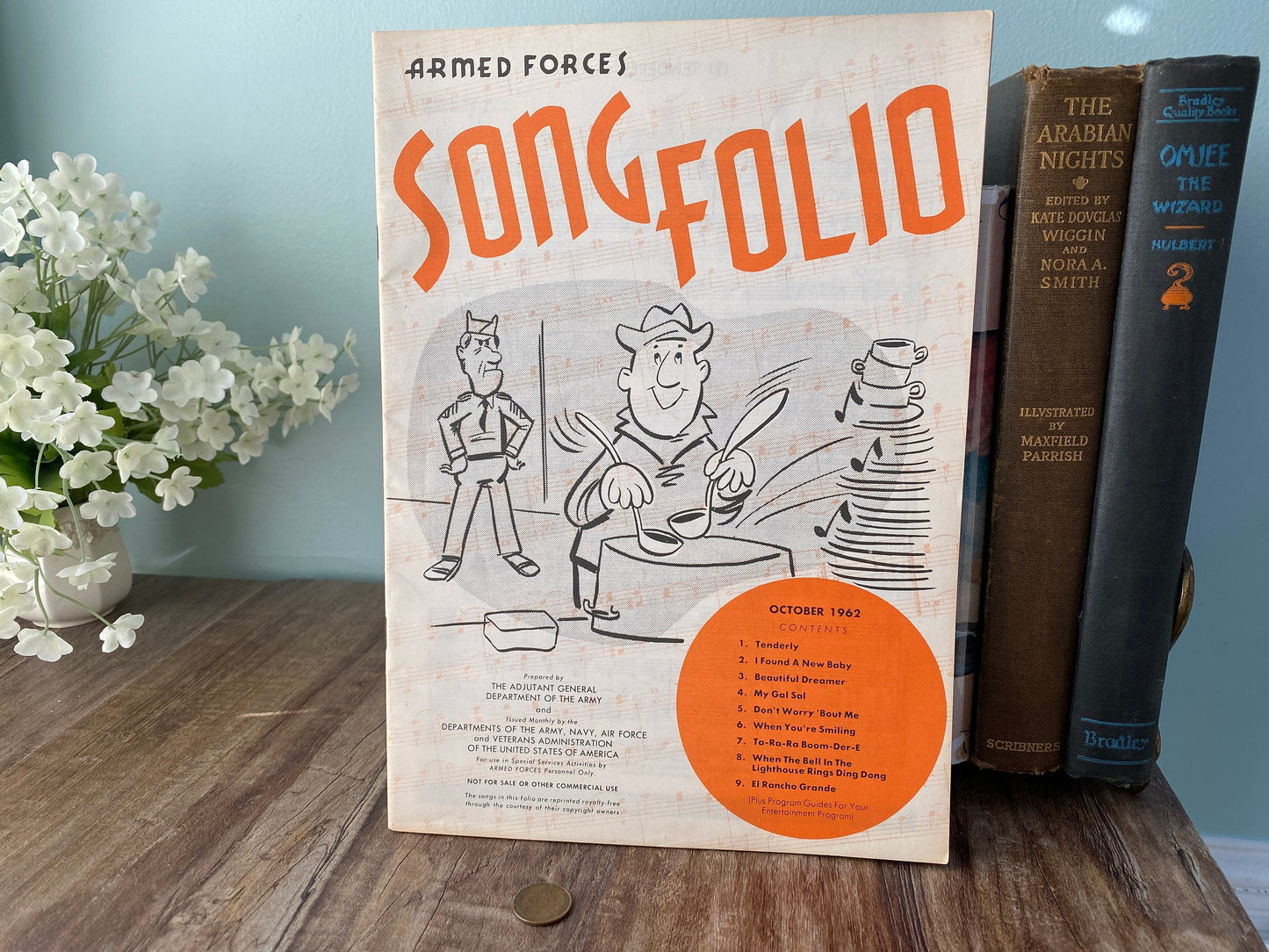 Midcentury Armed Forces Song Folio October 1962