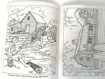 Vintage Bicentennial Hingham Massachusetts Coloring Book