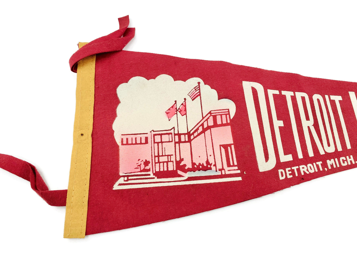 Vintage Detroit Historical Museum Pennant