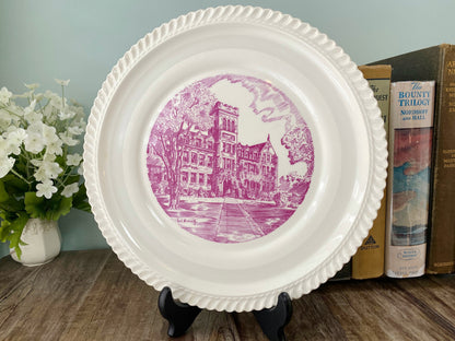 Vintage West Virginia Wesleyan College Souvenir Plate