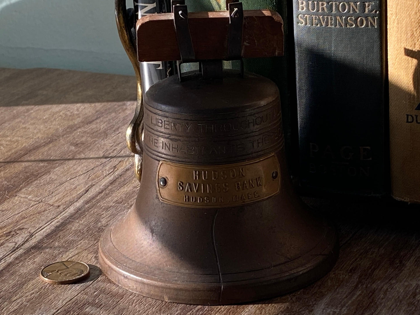 Vintage Liberty Bell Advertising Collectible Piggy Bank