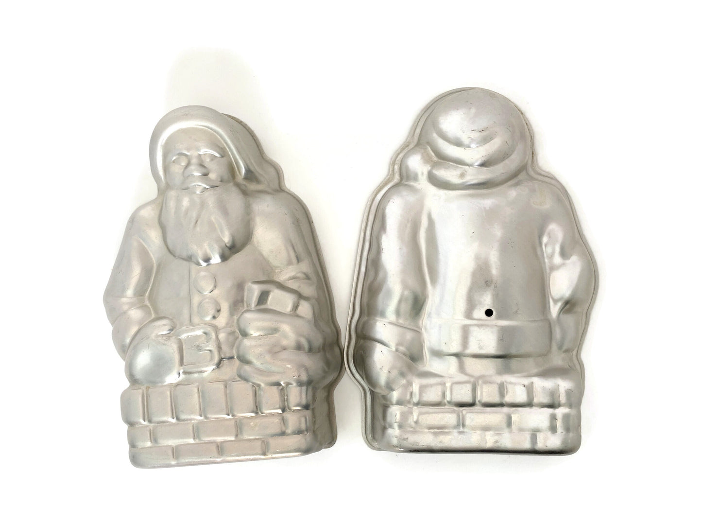 Vintage Nordic Ware Aluminum Santa Claus 3D Christmas Cake Pan