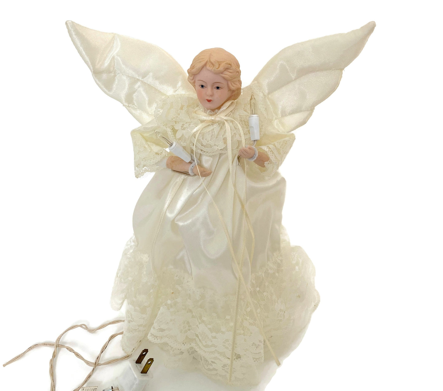 Midcentury Angel Lighted Christmas Tree Topper