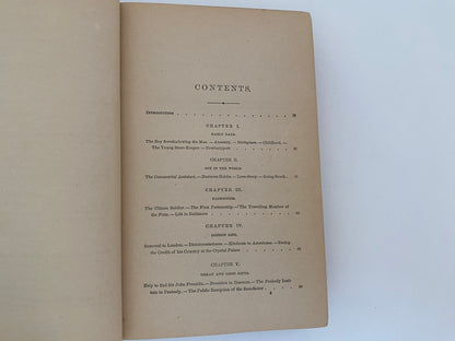 Antique Book, The Life of George Peabody by Phebe A. Hanaford 1875