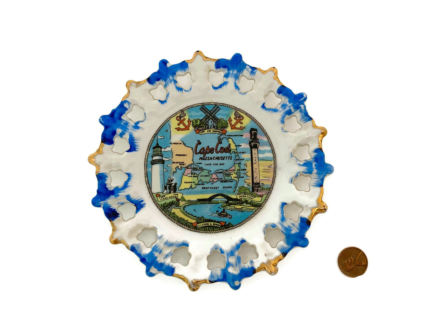 Vintage Cape Cod Souvenir Collectible Small Plate