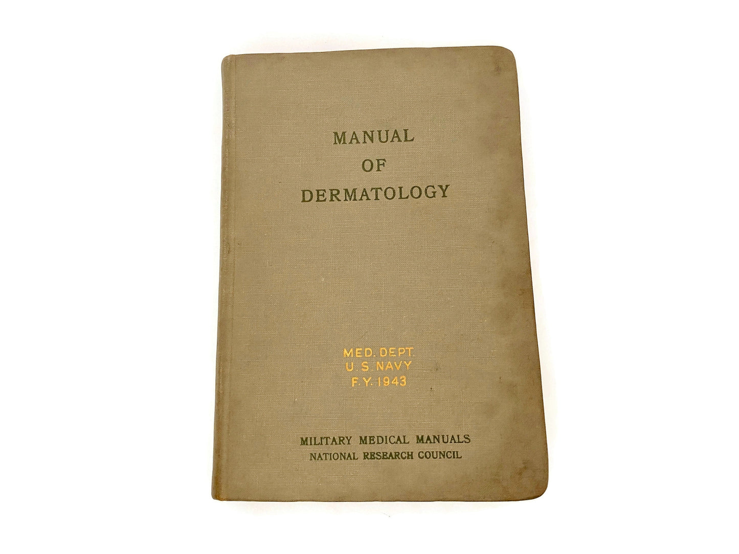 Vintage Manual of Dermatology Medical Department of the US Navy 1943