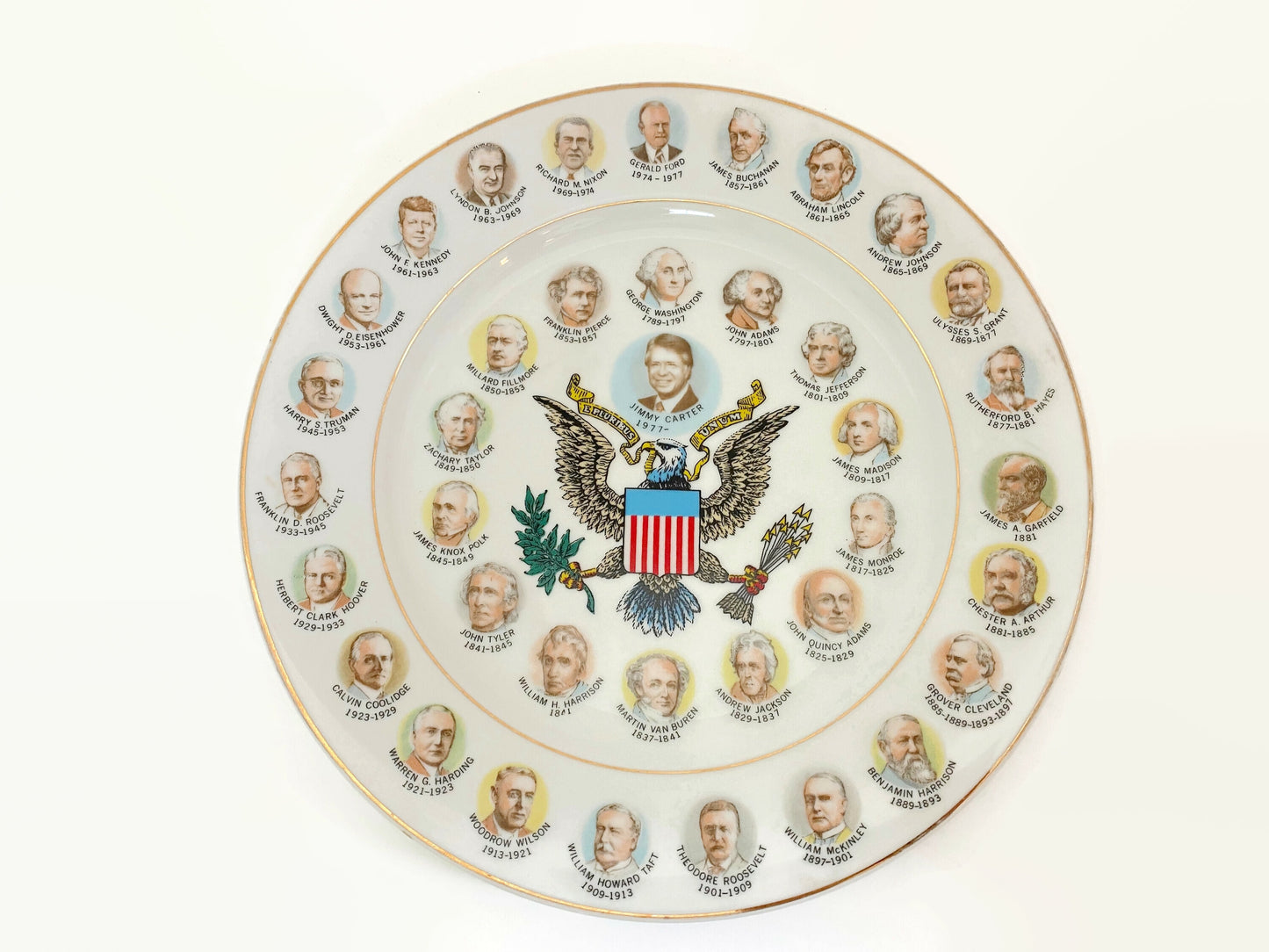 1970s Jimmy Carter Era Presidential Plate