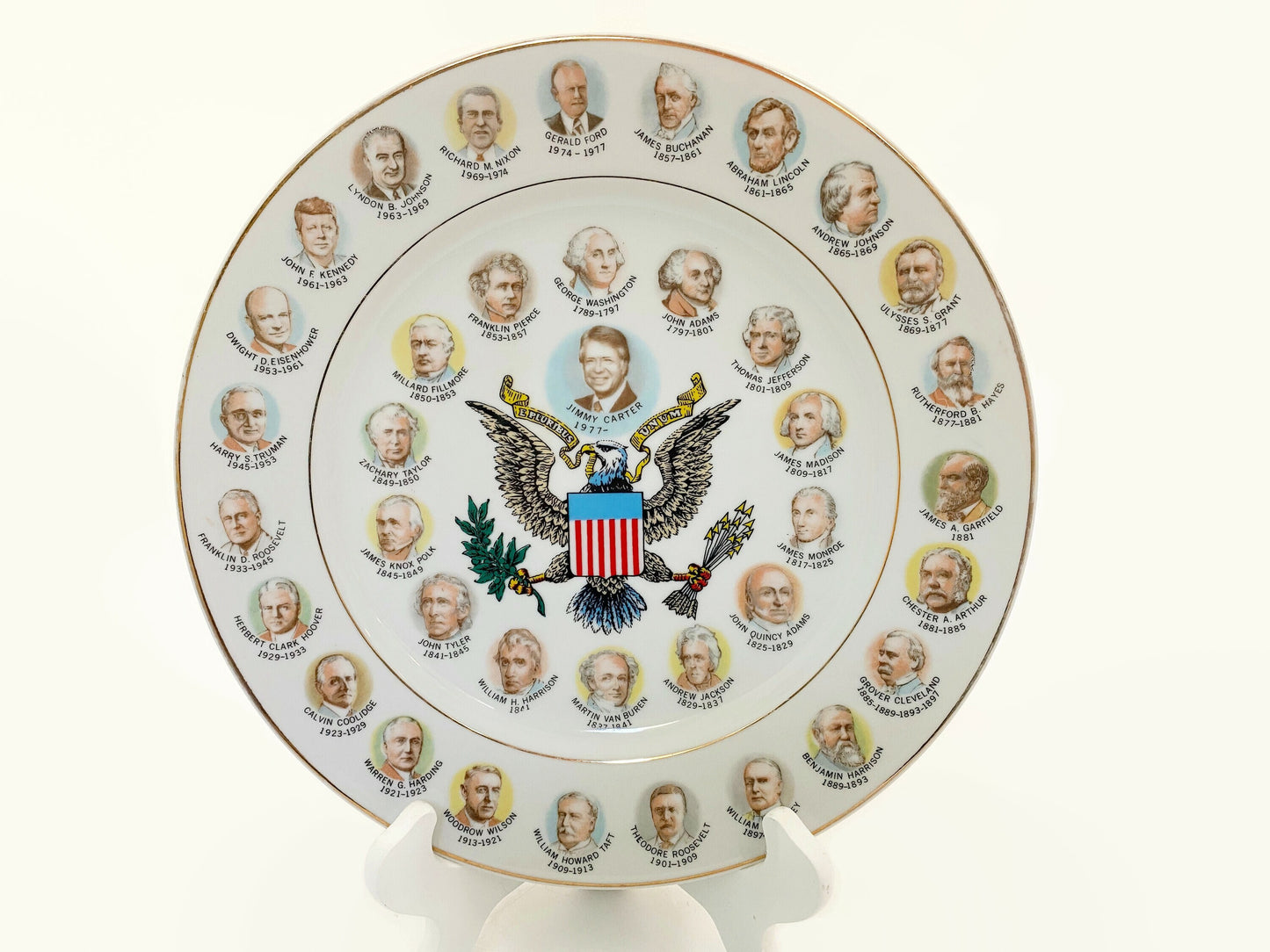1970s Jimmy Carter Era Presidential Plate
