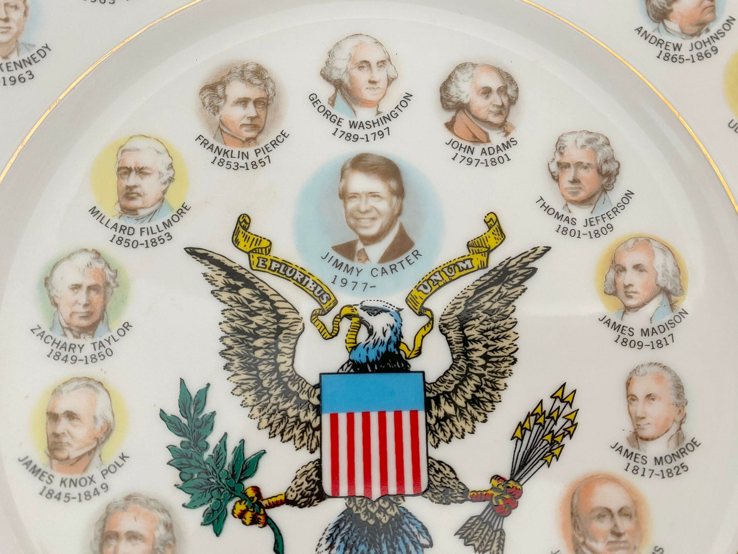 1970s Jimmy Carter Era Presidential Plate