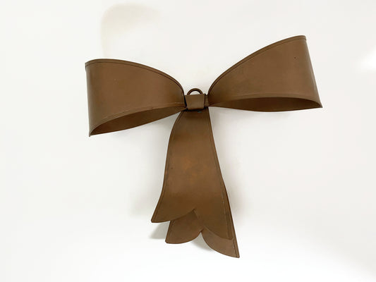 Vintage Copper Bow Wall Decoration