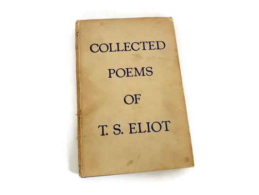 Vintage Collected Poems of T.S. Eliot 1936 Book