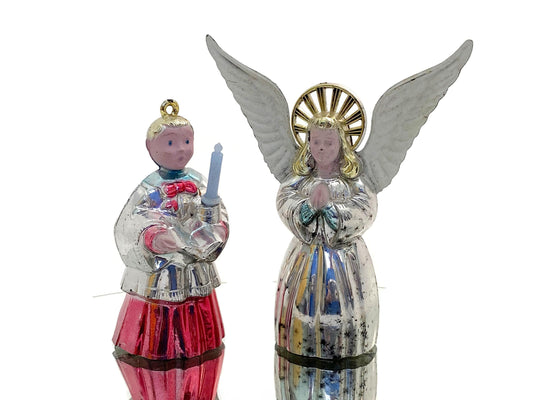 Midcentury Plastic Christmas Ornaments by Bradford