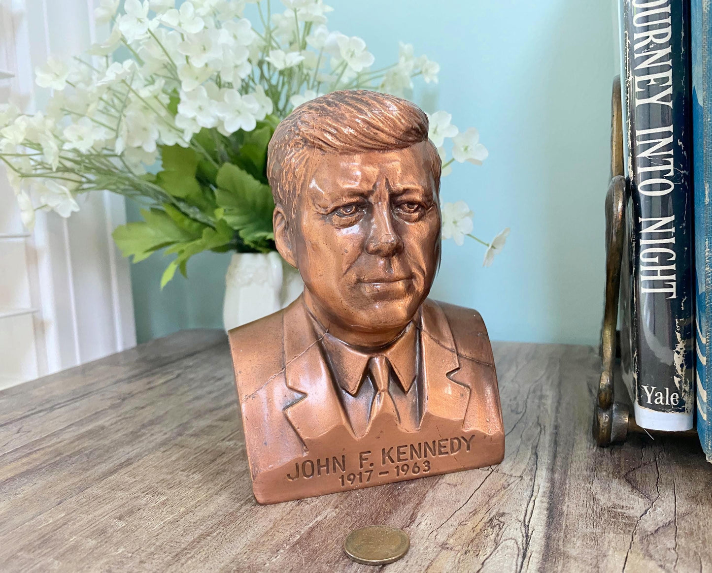 Vintage John F. Kennedy Coin Bank by Banthrico