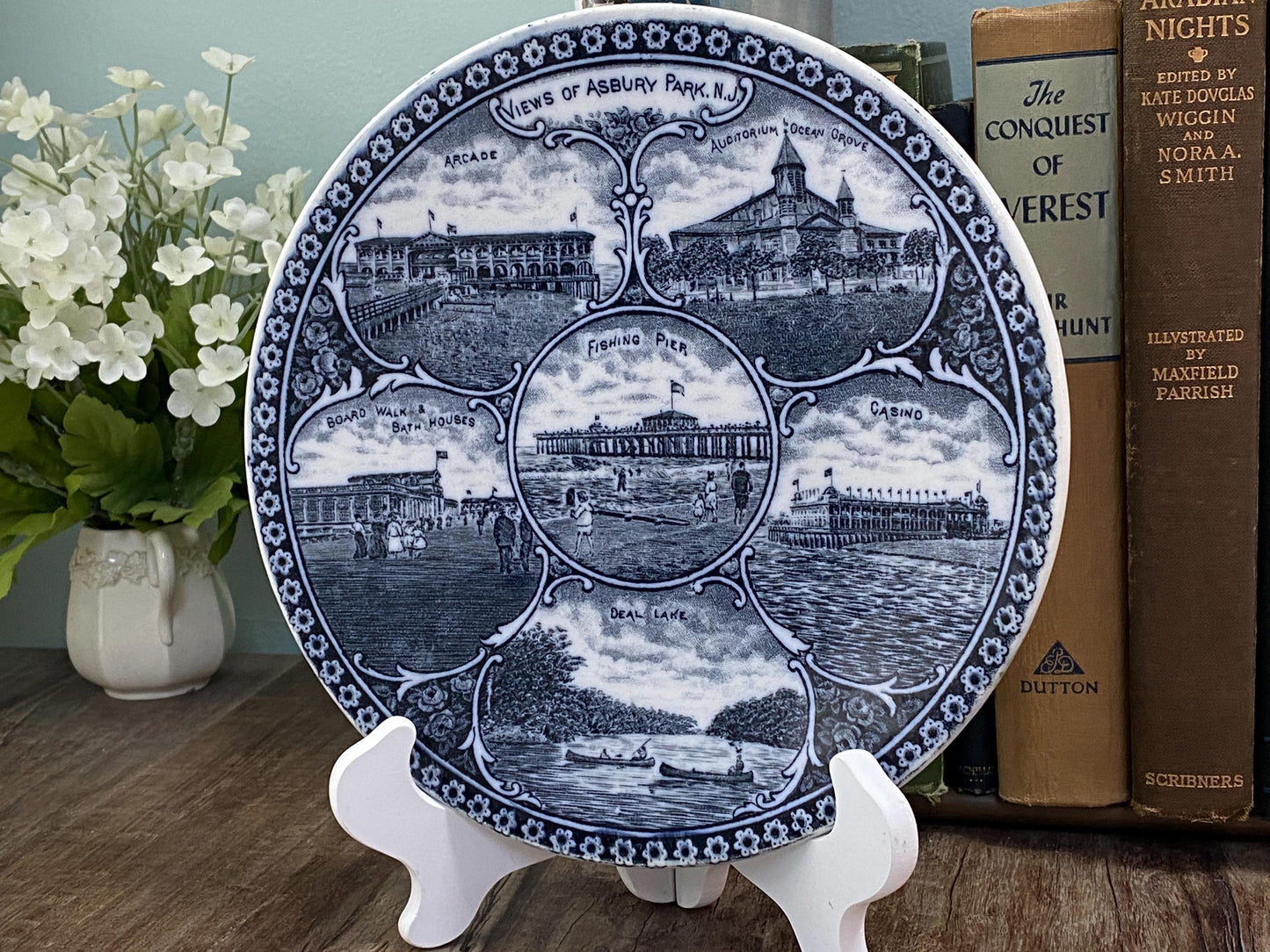 Antique Asbury Park New Jersey Souvenir Plate