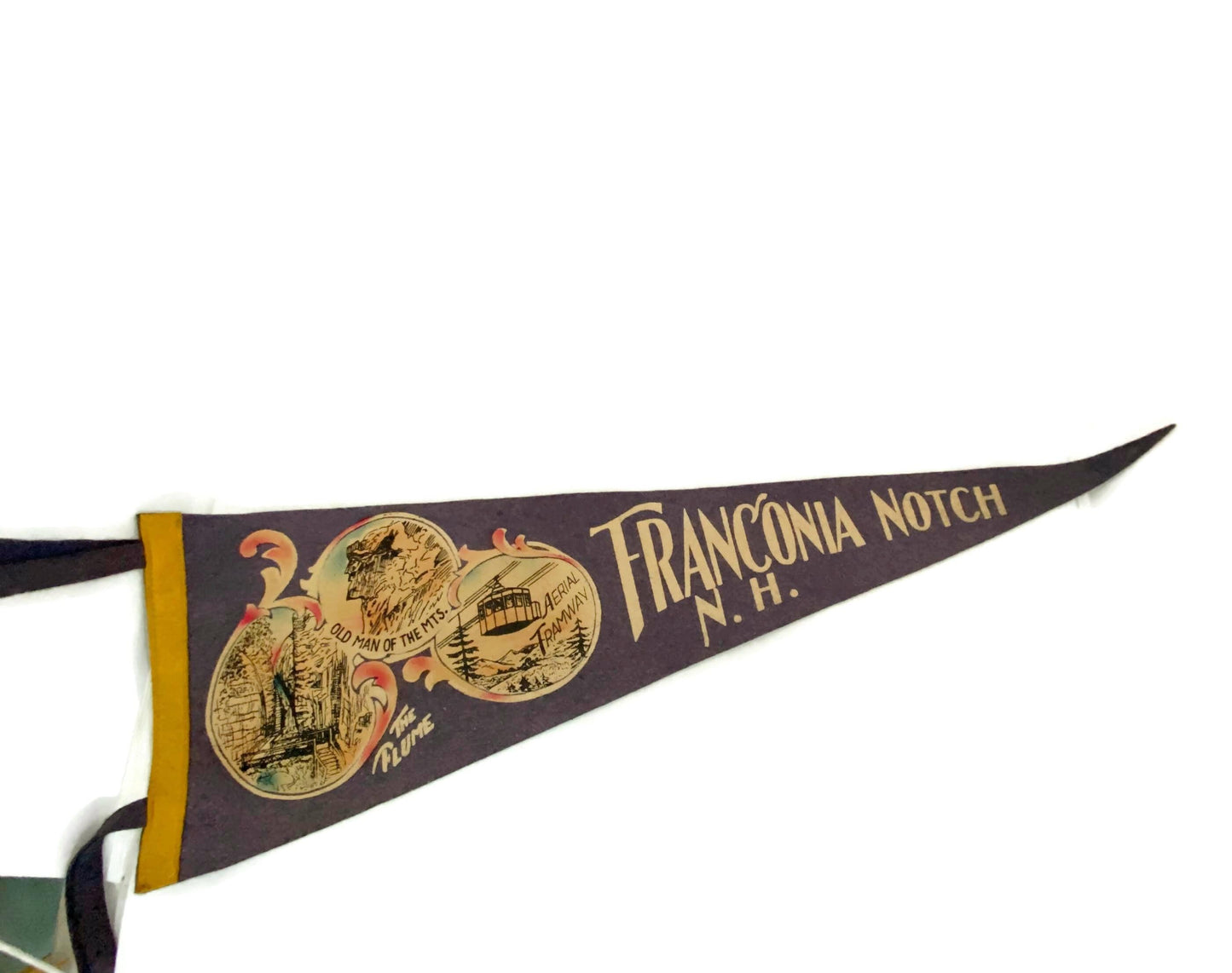 Vintage Franconia Notch, New Hampshire Pennant