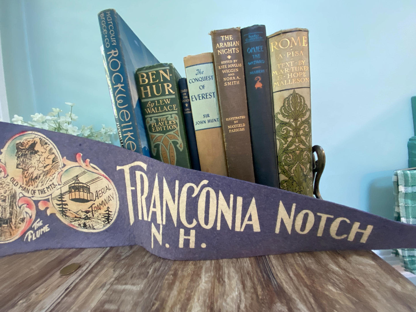 Vintage Franconia Notch, New Hampshire Pennant