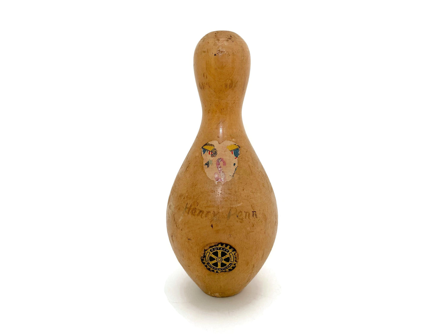 Vintage Wood Duckpin Bowling Pin