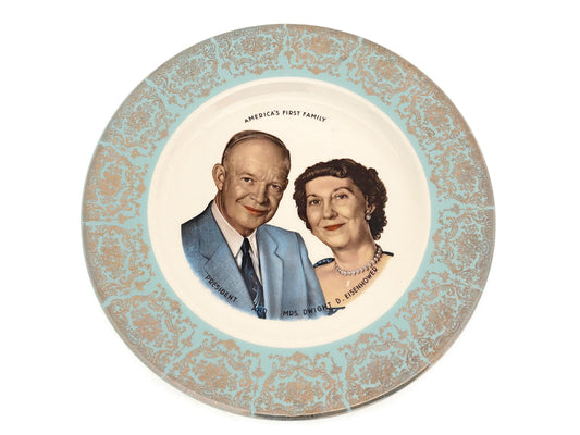 Midcentury President and Mrs. Dwight D. Eisenhower Plate