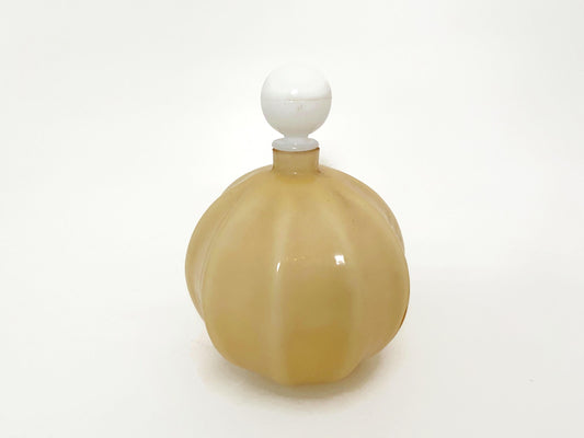 Vintage Fenton Honey Amber Cased Glass Bottle