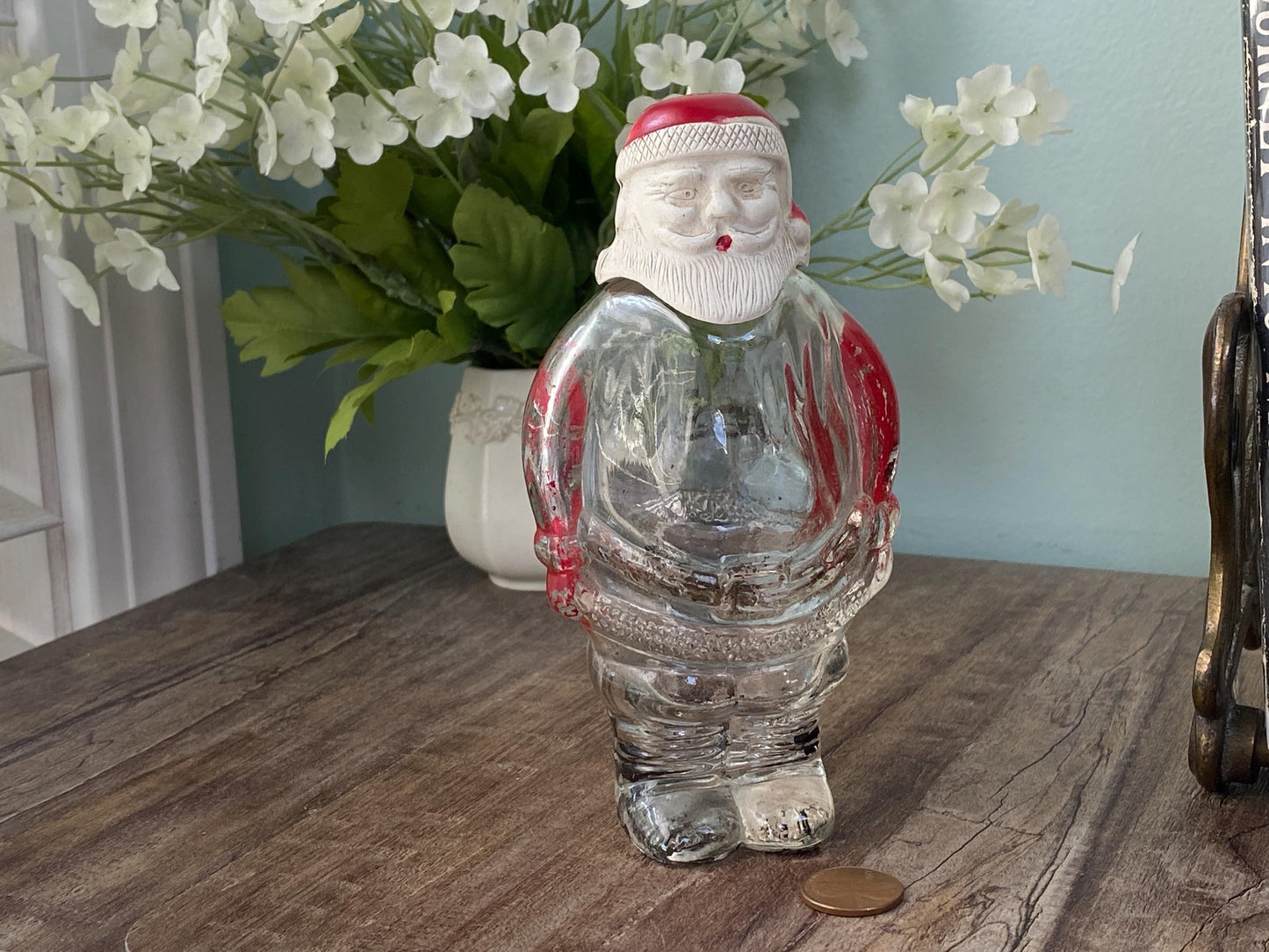 Vintage Santa Claus Candy Bottle by J.H. Millstein