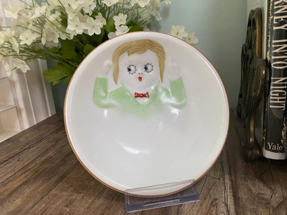 Antique Nippon Googly Eyes Child's Bowl