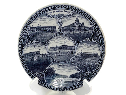 Antique Asbury Park New Jersey Souvenir Plate