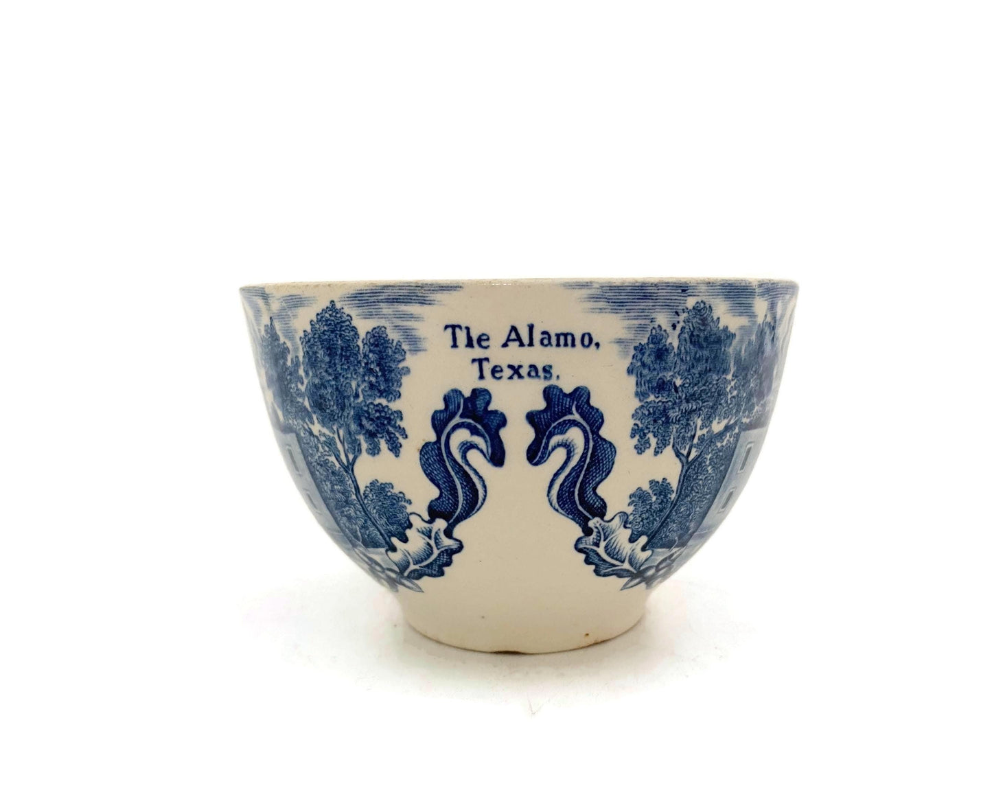 Vintage The Alamo Texas English Staffordshire Souvenir Teacup