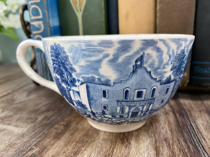 Vintage The Alamo Texas English Staffordshire Souvenir Teacup