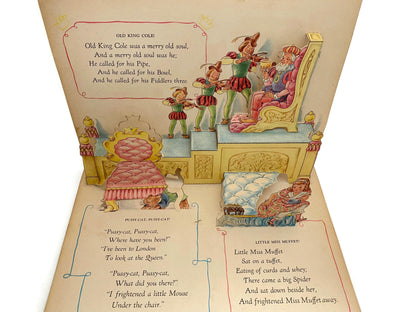 Vintage Pop Up Book, 1940s The Jolly Jump Ups Mother Goose