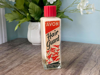 Midcentury Avon Hair Guard Glass Bottle