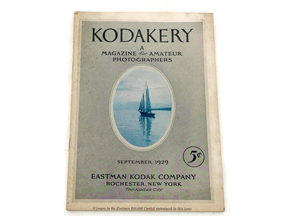 Vintage Kodakery Magazine for Amateur Photographers September 1929