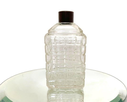 Vintage Campana's Italian Balm Patterned Glass Bottle