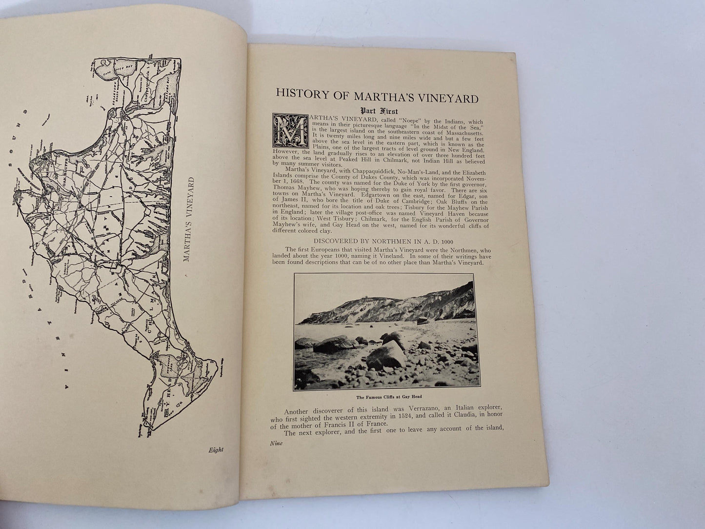 Antique Martha's Vineyard Book, 1923