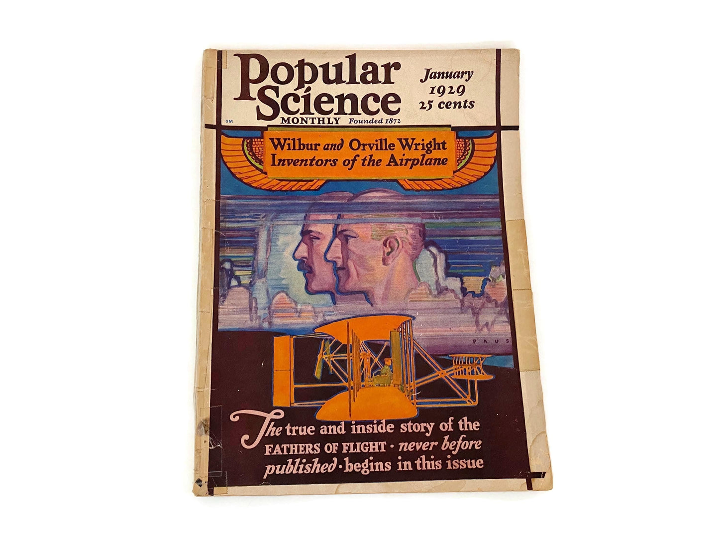 Vintage Popular Science Monthly Magazine January 1929 Edition