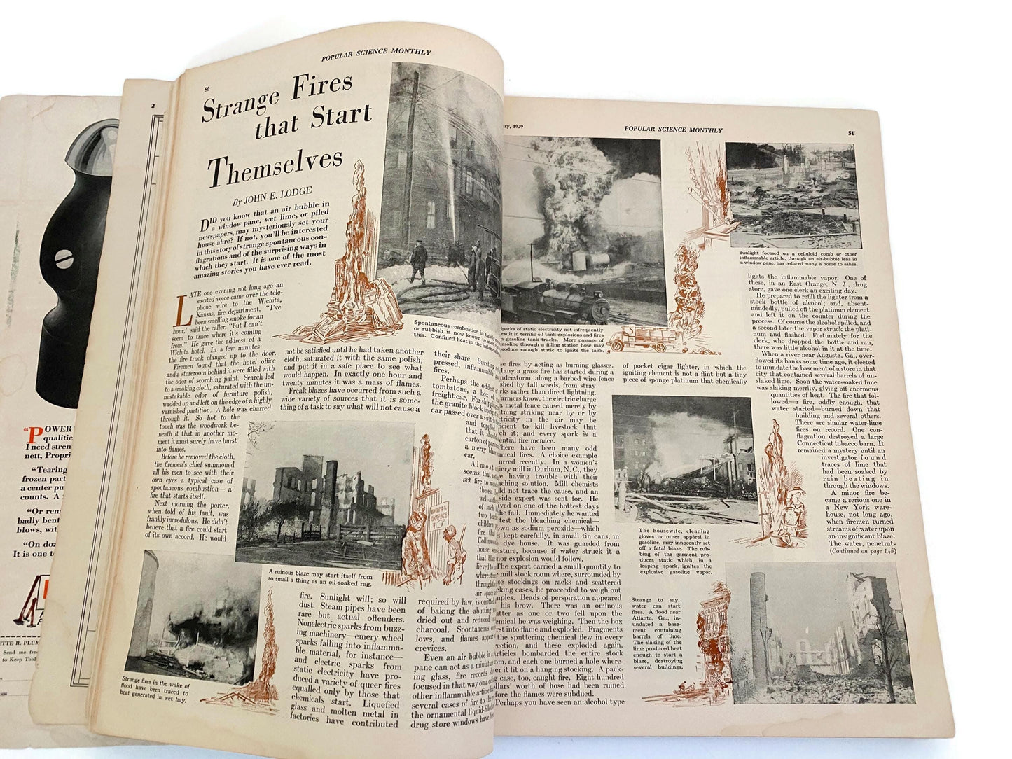 Vintage Popular Science Monthly Magazine January 1929 Edition