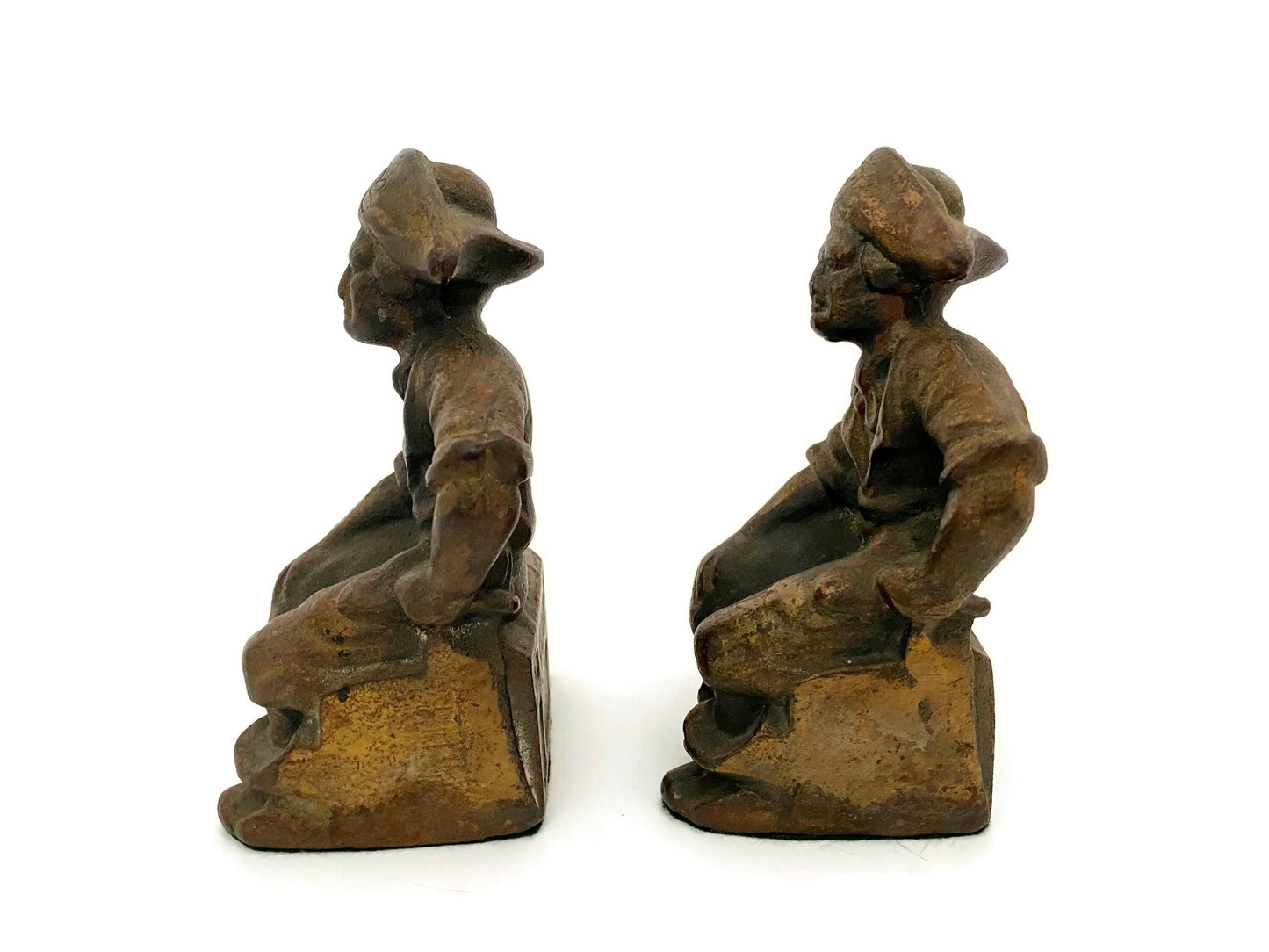 Vintage Cast Iron Pirate Bookends