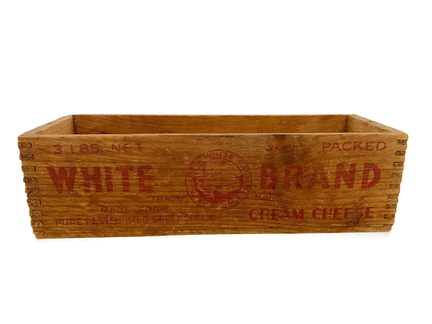 Wooden Cheese Box - White Brand Cream Cheese