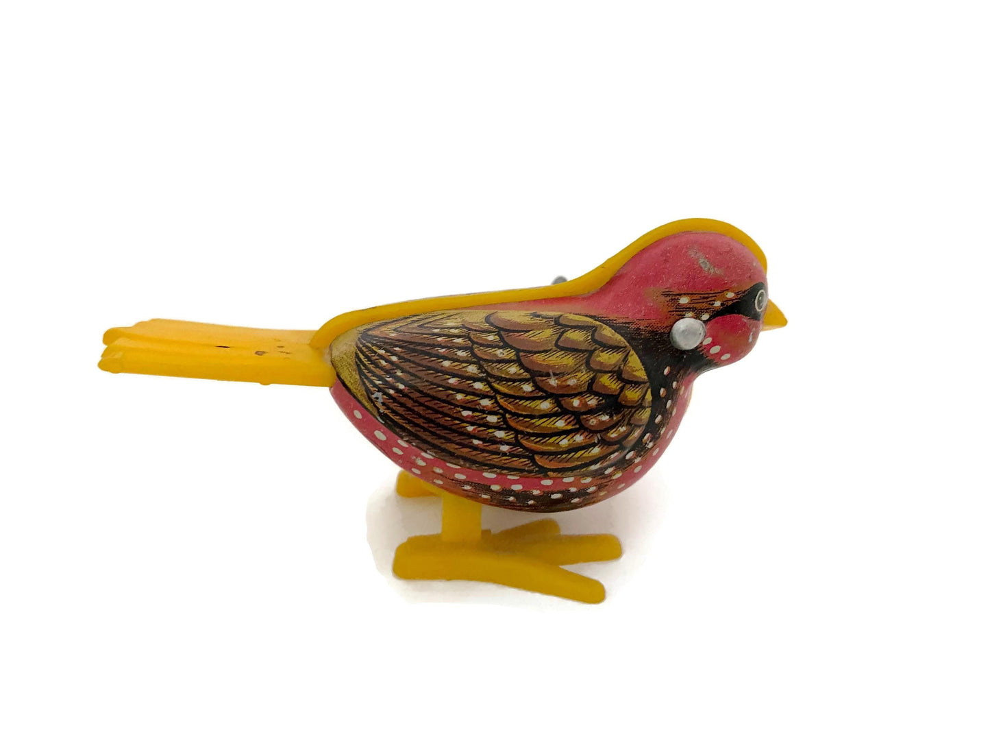 Midcentury Wind Up Toy Bird by Mikuni  Made in Japan