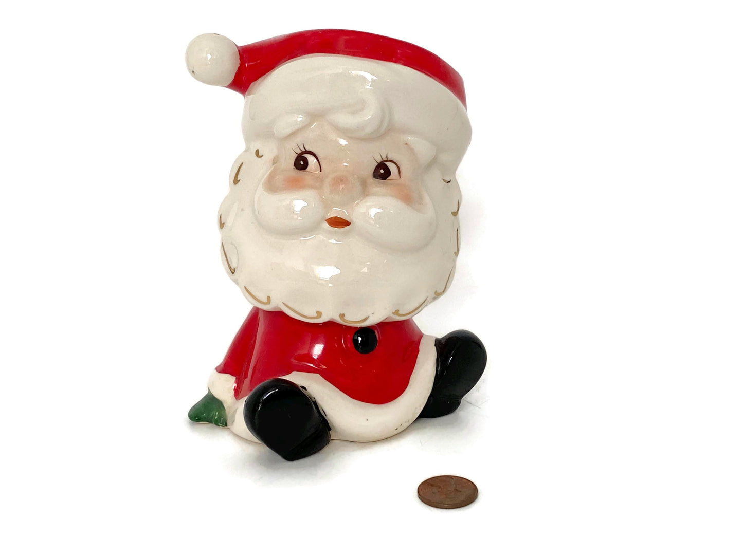 Vintage Santa Claus Ceramic Planter by Parma