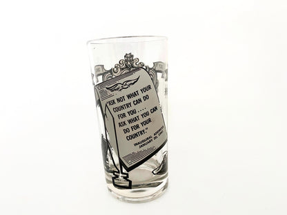 Midcentury John F. Kennedy Memorial Glass