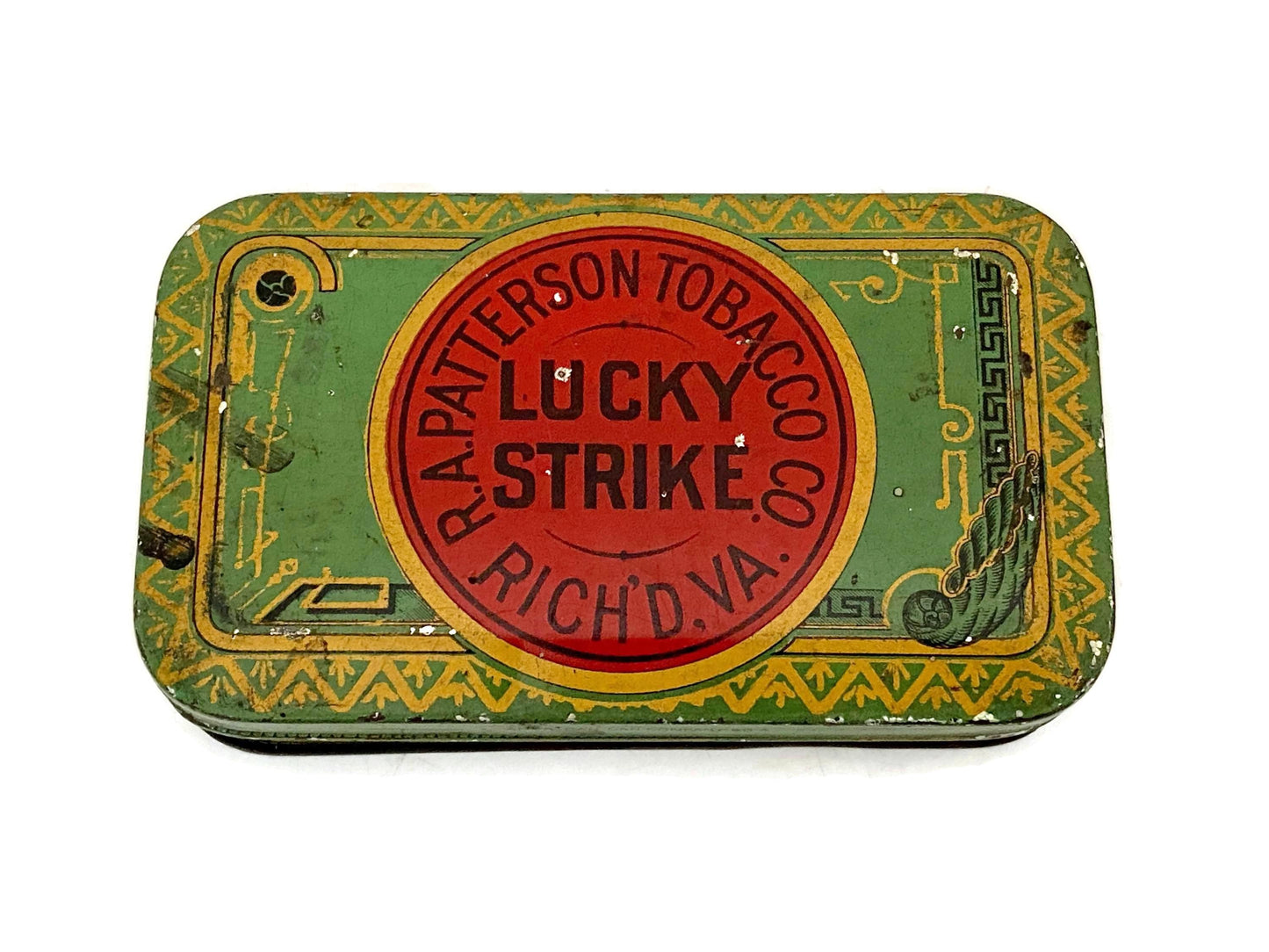 Antique Lucky Strike Tin at Duckwells