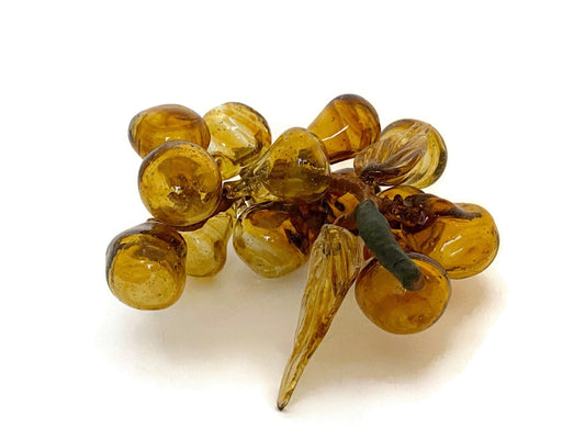 Midcentury Blown Glass Brown Grapes