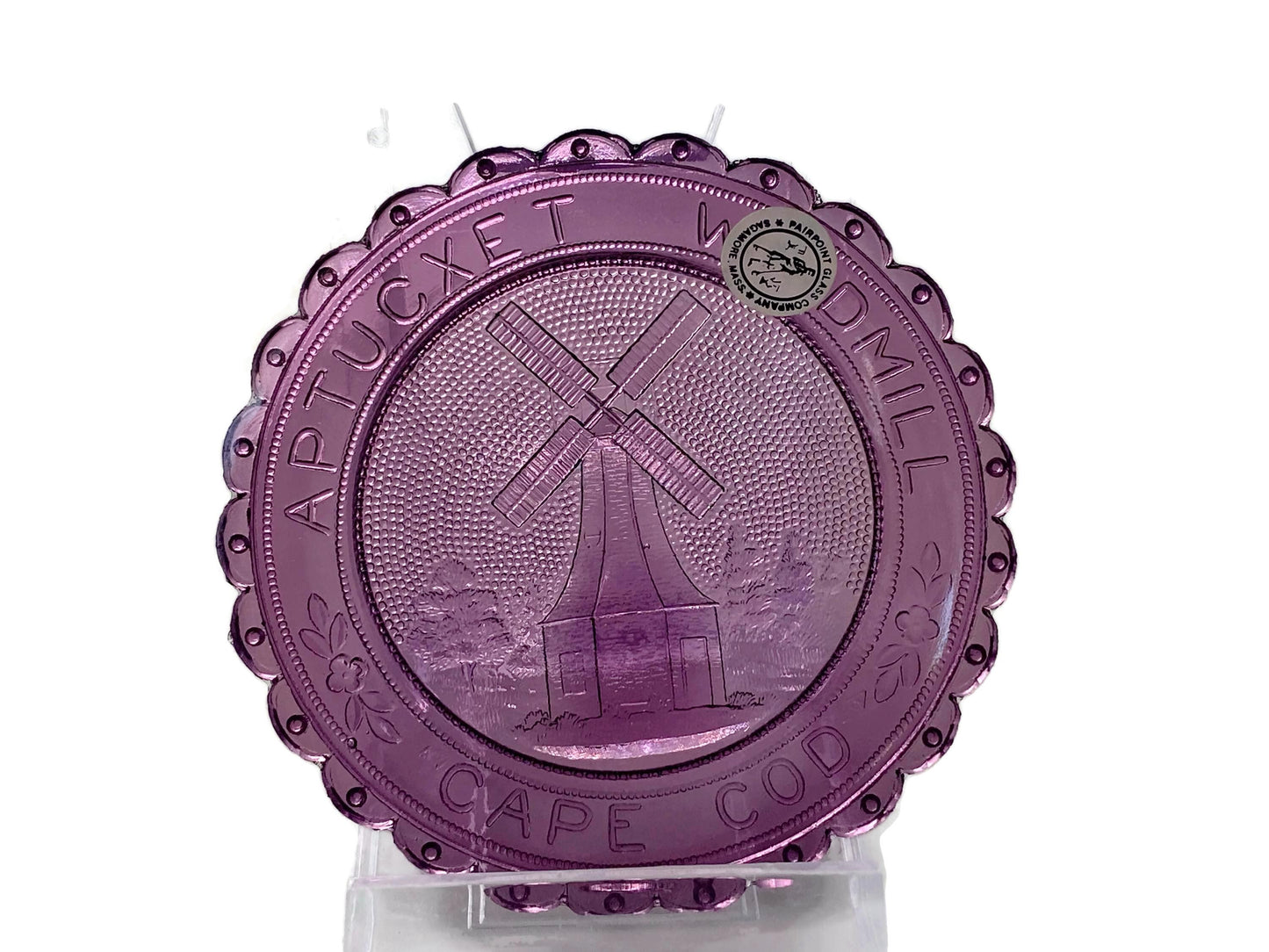 Vintage Purple Glass  Cape Cod Cup Plate at Duckwells