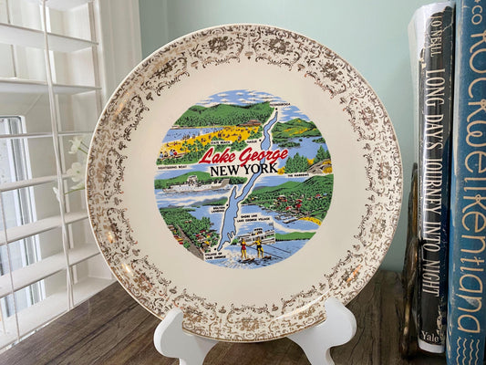 Vintage Lake George New York Souvenir Plate